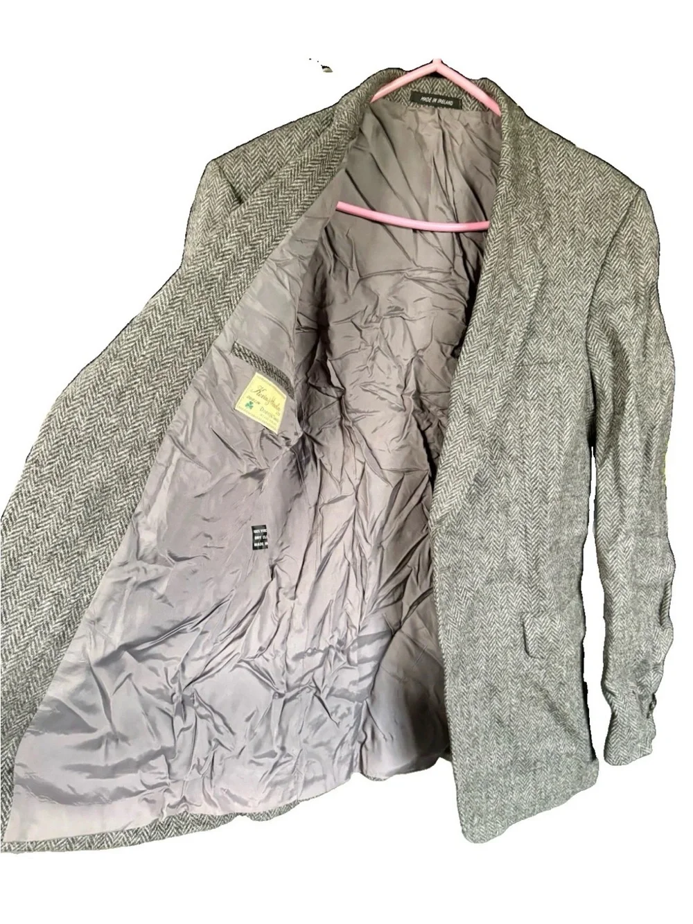 Kevin & Howlin Dublin VTG 70s 80s Donegal Tweed Blazer Jacket 38R Handwoven Wool